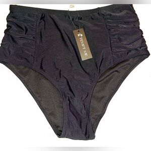 High waisted bikini bottoms